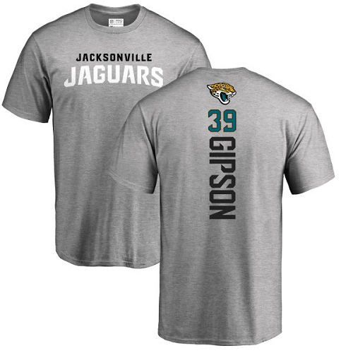 NFL Nike Jacksonville Jaguars #39 Tashaun Gipson Ash Backer T-Shirt