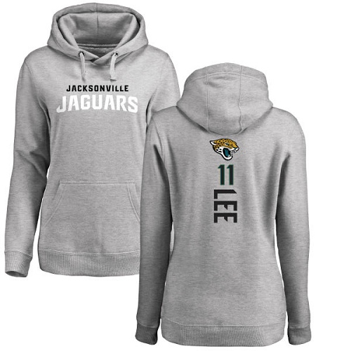 NFL Women's Nike Jacksonville Jaguars #11 Marqise Lee Ash Backer Pullover Hoodie