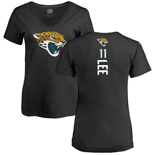 NFL Women's Nike Jacksonville Jaguars #11 Marqise Lee Black Backer V-Neck T-Shirt