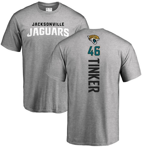 NFL Nike Jacksonville Jaguars #46 Carson Tinker Ash Backer T-Shirt