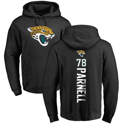 NFL Nike Jacksonville Jaguars #78 Jermey Parnell Black Backer Pullover Hoodie
