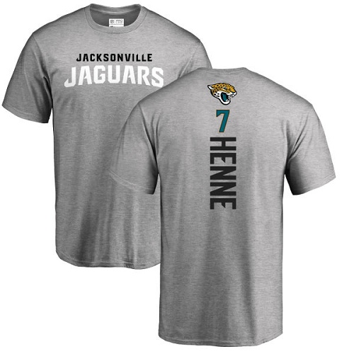 NFL Nike Jacksonville Jaguars #7 Chad Henne Ash Backer T-Shirt
