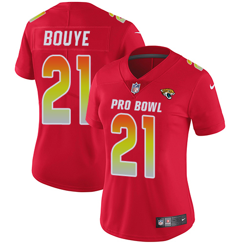 Women's Nike Jacksonville Jaguars #21 A.J. Bouye Limited Red 2018 Pro Bowl NFL Jersey