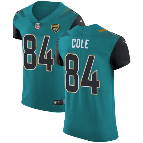 Men's Nike Jacksonville Jaguars #84 Keelan Cole Teal Green Team Color Vapor Untouchable Elite Player NFL Jersey