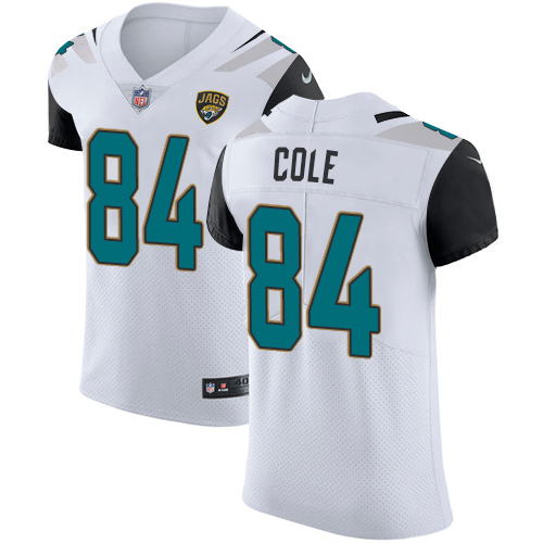 Men's Nike Jacksonville Jaguars #84 Keelan Cole White Vapor Untouchable Elite Player NFL Jersey