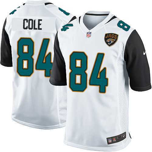 Men's Nike Jacksonville Jaguars #84 Keelan Cole Game White NFL Jersey