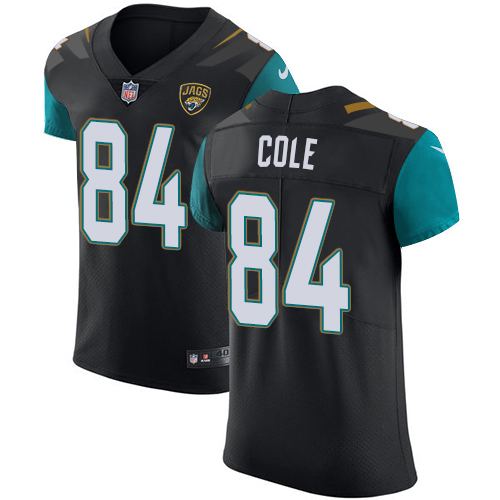 Men's Nike Jacksonville Jaguars #84 Keelan Cole Black Alternate Vapor Untouchable Elite Player NFL Jersey