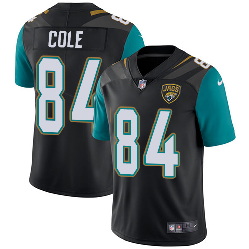 Men's Nike Jacksonville Jaguars #84 Keelan Cole Black Alternate Vapor Untouchable Limited Player NFL Jersey