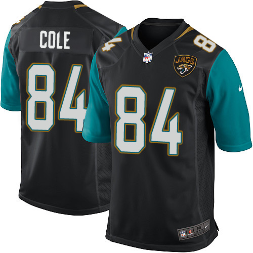 Men's Nike Jacksonville Jaguars #84 Keelan Cole Game Black Alternate NFL Jersey