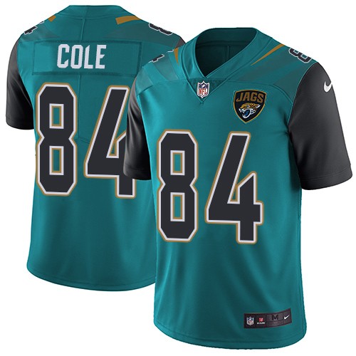 Youth Nike Jacksonville Jaguars #84 Keelan Cole Teal Green Team Color Vapor Untouchable Limited Player NFL Jersey