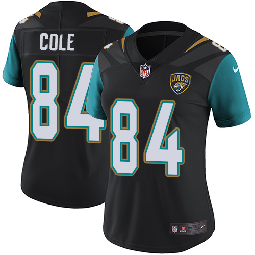 Women's Nike Jacksonville Jaguars #84 Keelan Cole Black Alternate Vapor Untouchable Elite Player NFL Jersey