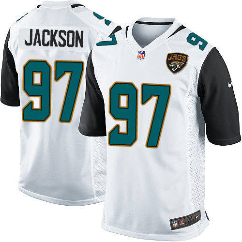 Men's Nike Jacksonville Jaguars #97 Malik Jackson Game White NFL Jersey