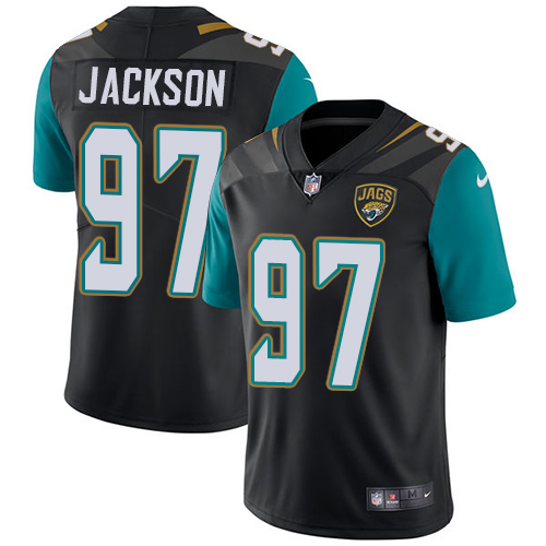 Men's Nike Jacksonville Jaguars #97 Malik Jackson Black Alternate Vapor Untouchable Limited Player NFL Jersey