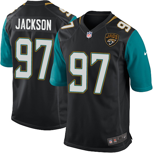 Men's Nike Jacksonville Jaguars #97 Malik Jackson Game Black Alternate NFL Jersey