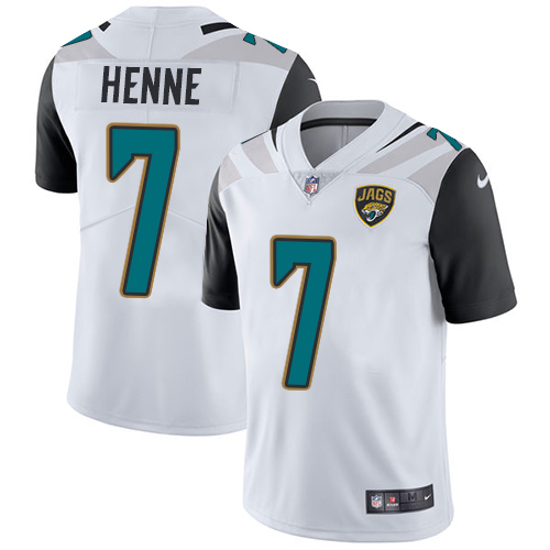Men's Nike Jacksonville Jaguars #7 Chad Henne White Vapor Untouchable Limited Player NFL Jersey