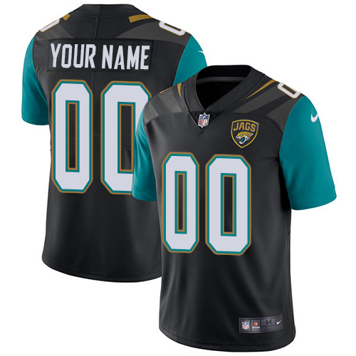 Men's Nike Jacksonville Jaguars Customized Black Alternate Vapor Untouchable Custom Limited NFL Jersey