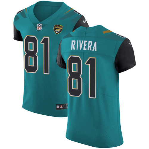 Men's Nike Jacksonville Jaguars #81 Mychal Rivera Teal Green Team Color Vapor Untouchable Elite Player NFL Jersey