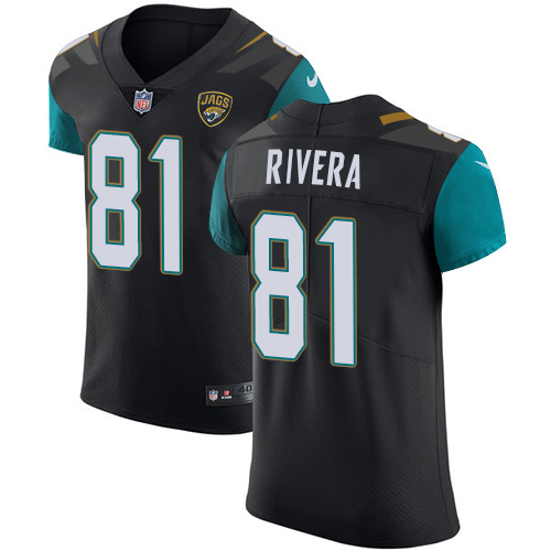 Men's Nike Jacksonville Jaguars #81 Mychal Rivera Black Alternate Vapor Untouchable Elite Player NFL Jersey