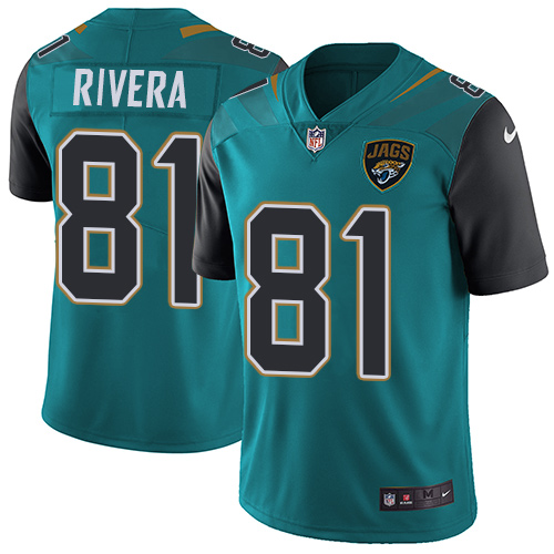 Youth Nike Jacksonville Jaguars #81 Mychal Rivera Teal Green Team Color Vapor Untouchable Limited Player NFL Jersey