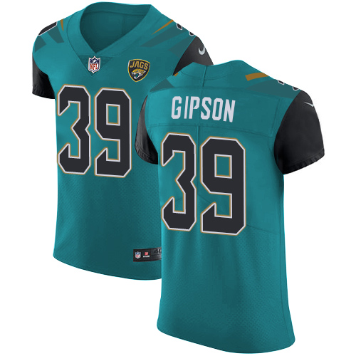 Men's Nike Jacksonville Jaguars #39 Tashaun Gipson Teal Green Team Color Vapor Untouchable Elite Player NFL Jersey