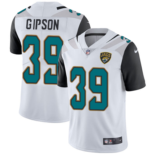 Men's Nike Jacksonville Jaguars #39 Tashaun Gipson White Vapor Untouchable Limited Player NFL Jersey