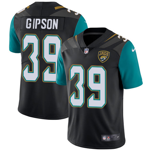 Men's Nike Jacksonville Jaguars #39 Tashaun Gipson Black Alternate Vapor Untouchable Limited Player NFL Jersey