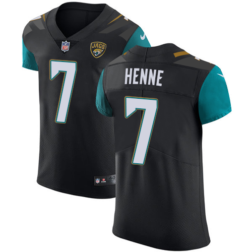 Men's Nike Jacksonville Jaguars #7 Chad Henne Black Alternate Vapor Untouchable Elite Player NFL Jersey