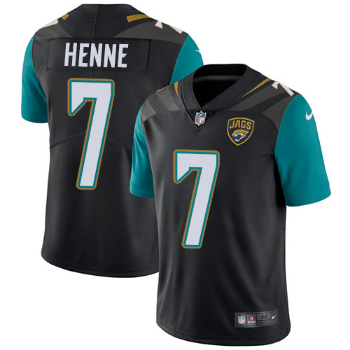 Men's Nike Jacksonville Jaguars #7 Chad Henne Black Alternate Vapor Untouchable Limited Player NFL Jersey