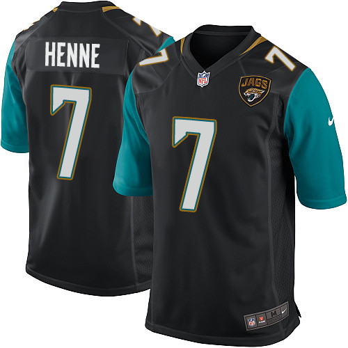 Men's Nike Jacksonville Jaguars #7 Chad Henne Game Black Alternate NFL Jersey
