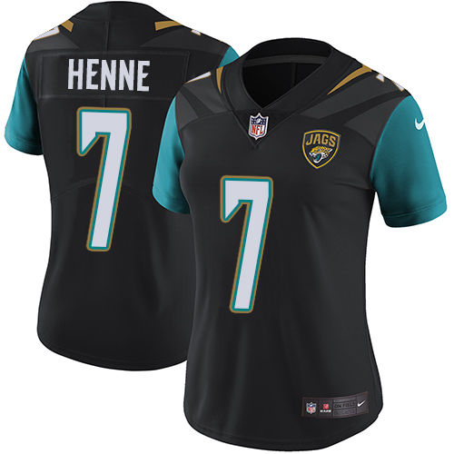 Women's Nike Jacksonville Jaguars #7 Chad Henne Black Alternate Vapor Untouchable Elite Player NFL Jersey