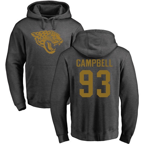 NFL Nike Jacksonville Jaguars #93 Calais Campbell Ash One Color Pullover Hoodie