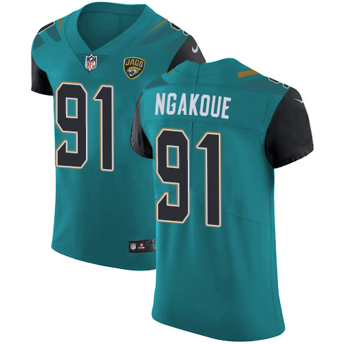 Men's Nike Jacksonville Jaguars #91 Yannick Ngakoue Teal Green Team Color Vapor Untouchable Elite Player NFL Jersey