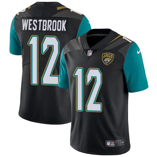 Men's Nike Jacksonville Jaguars #12 Dede Westbrook Black Alternate Vapor Untouchable Limited Player NFL Jersey