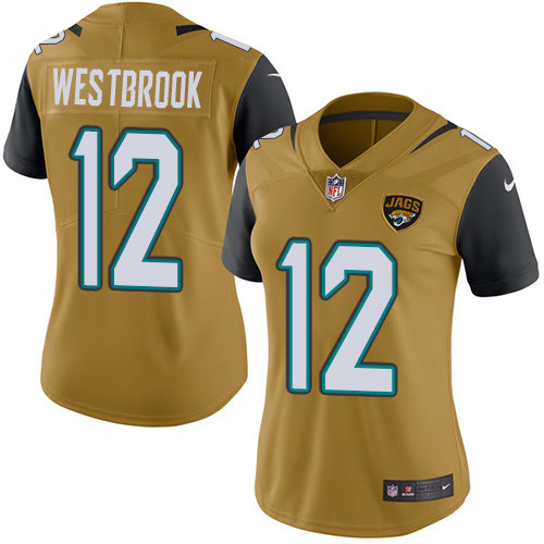 Women's Nike Jacksonville Jaguars #12 Dede Westbrook Limited Gold Rush Vapor Untouchable NFL Jersey