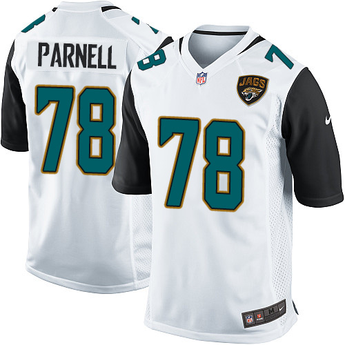 Men's Nike Jacksonville Jaguars #78 Jermey Parnell Game White NFL Jersey