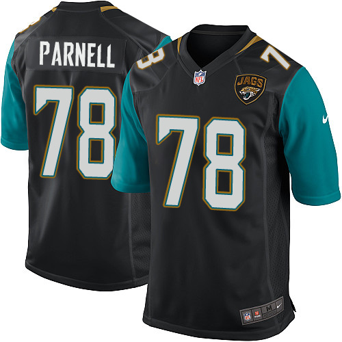 Men's Nike Jacksonville Jaguars #78 Jermey Parnell Game Black Alternate NFL Jersey