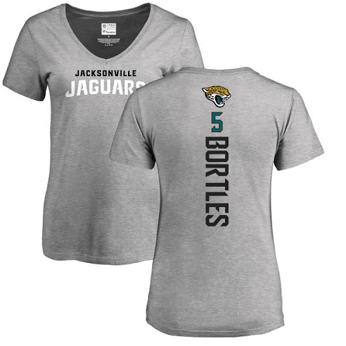 NFL Women's Nike Jacksonville Jaguars #5 Blake Bortles Ash Backer T-Shirt