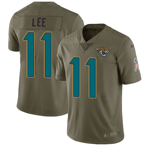 Youth Nike Jacksonville Jaguars #11 Marqise Lee Limited Olive 2017 Salute to Service NFL Jersey