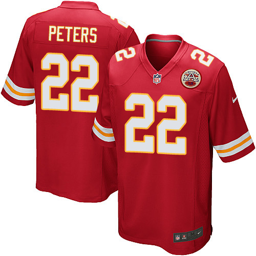 Men's Nike Kansas City Chiefs #22 Marcus Peters Game Red Team Color NFL Jersey