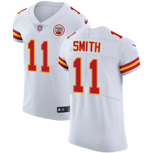Men's Nike Kansas City Chiefs #11 Alex Smith White Vapor Untouchable Elite Player NFL Jersey