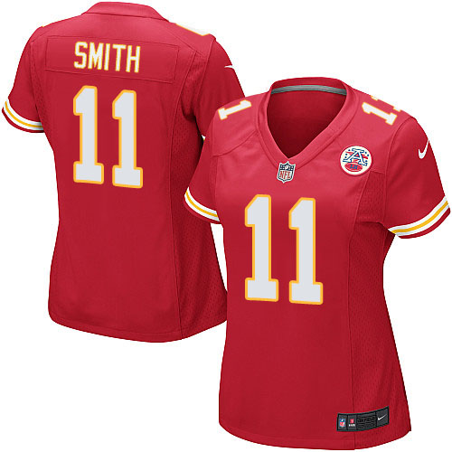 Women's Nike Kansas City Chiefs #11 Alex Smith Game Red Team Color NFL Jersey