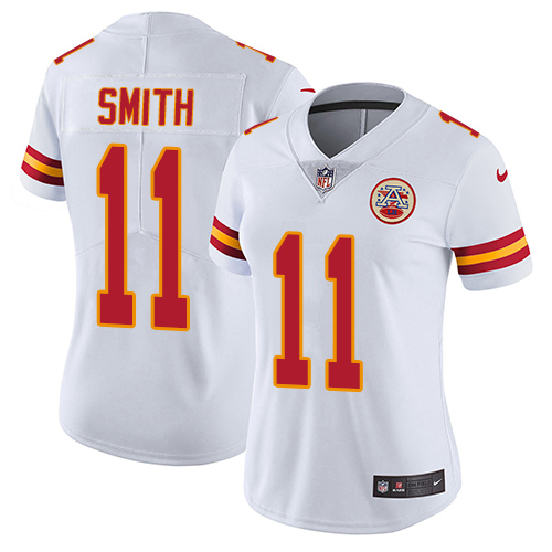 Women's Nike Kansas City Chiefs #11 Alex Smith White Vapor Untouchable Elite Player NFL Jersey