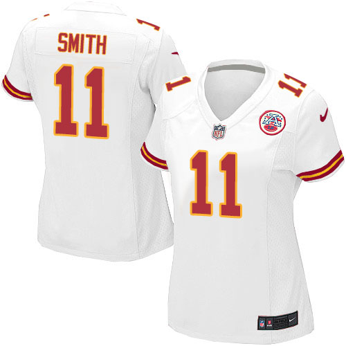 Women's Nike Kansas City Chiefs #11 Alex Smith Game White NFL Jersey