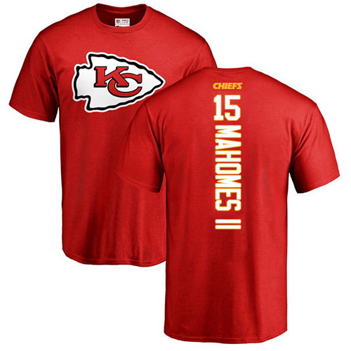NFL Nike Kansas City Chiefs #15 Patrick Mahomes II Red Backer T-Shirt