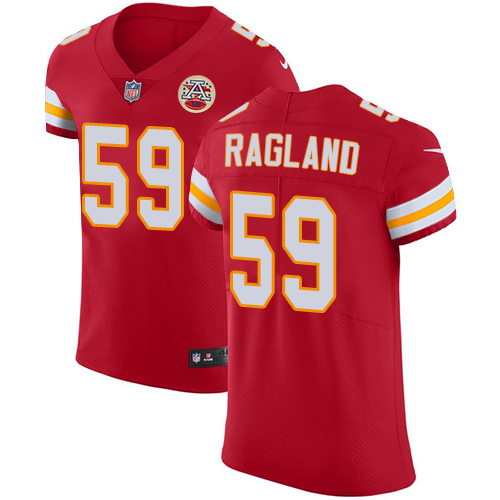 Men's Nike Kansas City Chiefs #59 Reggie Ragland Red Team Color Vapor Untouchable Elite Player NFL Jersey