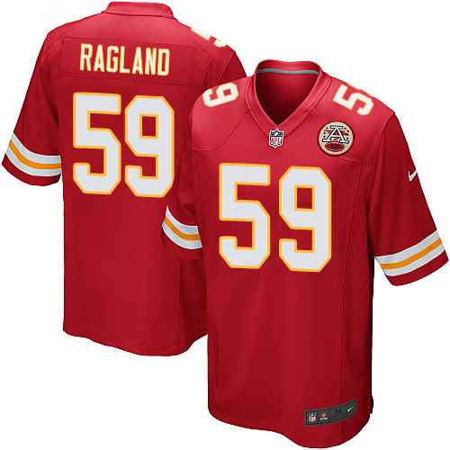 Men's Nike Kansas City Chiefs #59 Reggie Ragland Game Red Team Color NFL Jersey