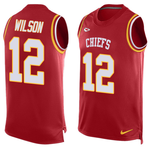 Men's Nike Kansas City Chiefs #12 Albert Wilson Limited Red Player Name & Number Tank Top NFL Jersey