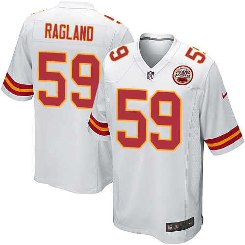 Men's Nike Kansas City Chiefs #59 Reggie Ragland Game White NFL Jersey
