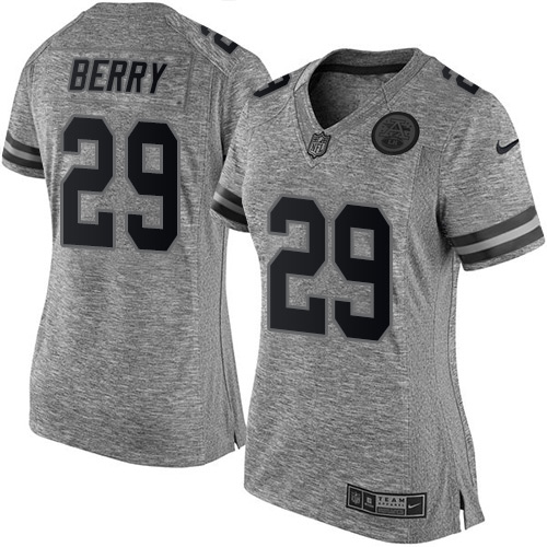 Women's Nike Kansas City Chiefs #29 Eric Berry Limited Gray Gridiron NFL Jersey