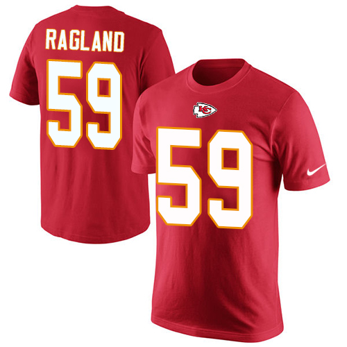 NFL Men's Nike Kansas City Chiefs #59 Reggie Ragland Red Rush Pride Name & Number T-Shirt